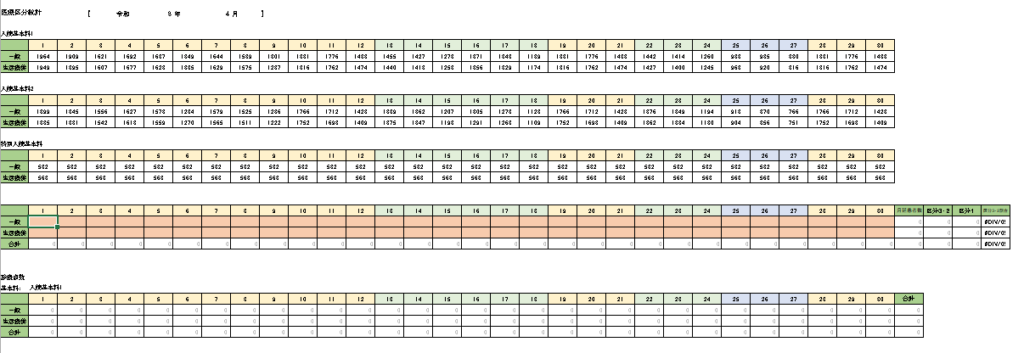 ［R8年度診療報酬改定版］医療区分2・3の割合｜Excelシートの紹介